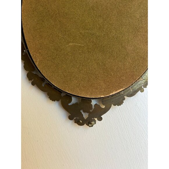 Vintage Brass Ornate Framed Oval w/Picture of Victorian Lady  8.5" x 12" - Picture 10 of 10